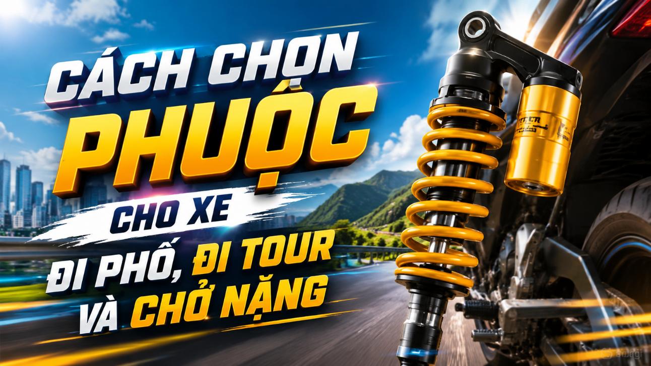 Cách chọn phuộc cho xe đi phố, đi tour và chở nặng