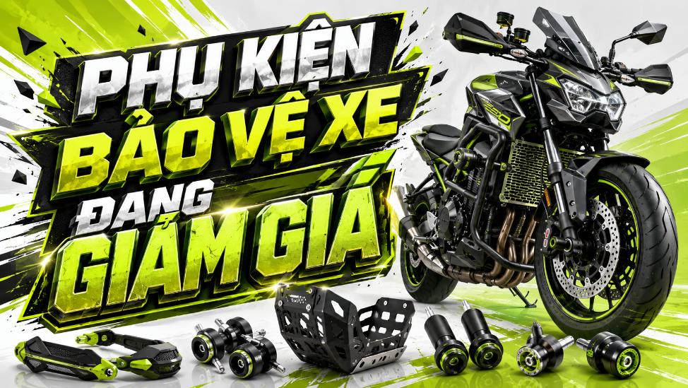 Phụ kiện bảo vệ xe đang giảm giá – Cơ hội nâng cấp an toàn cho xe máy